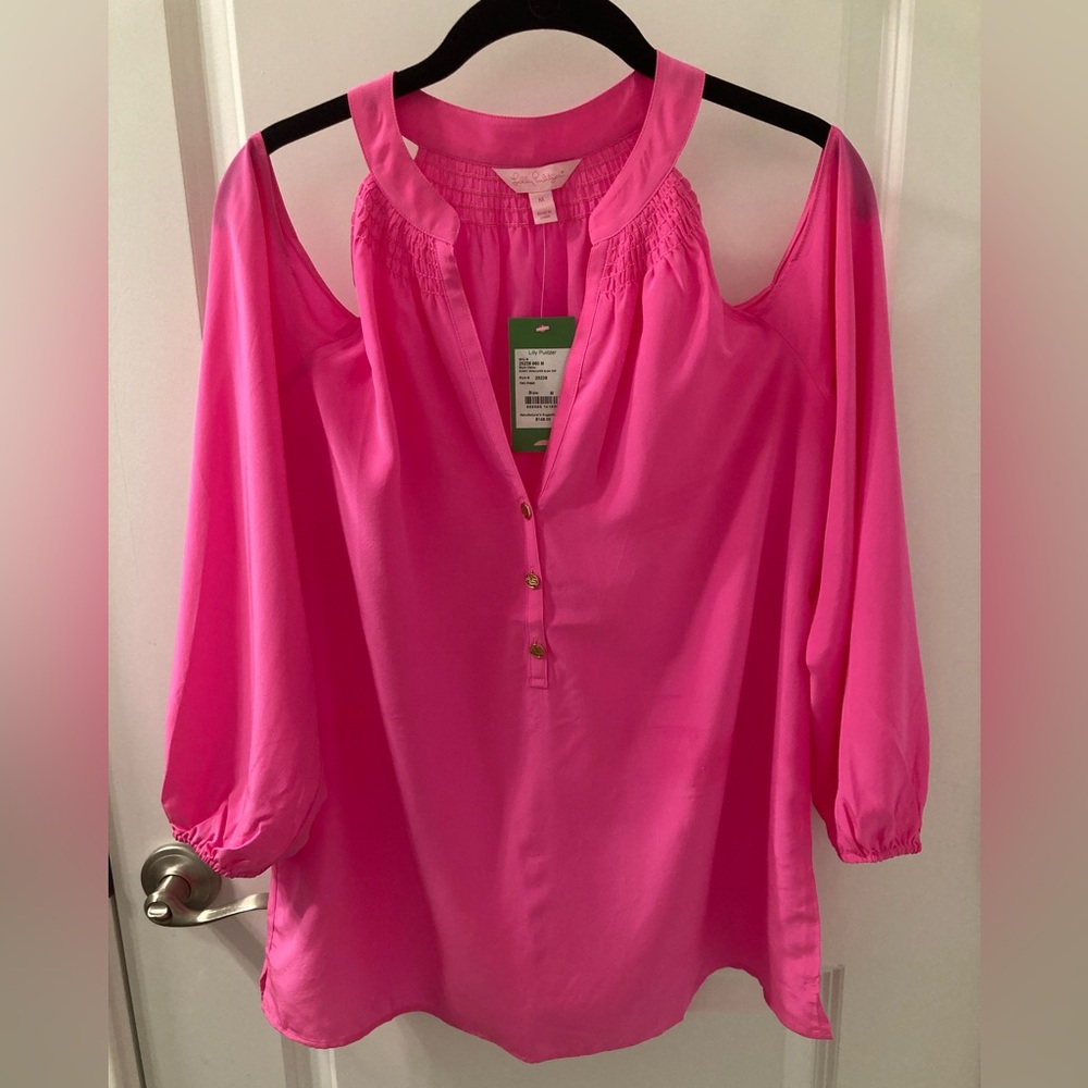 Lilly Pulitzer Pink Sunny Shoulder Elsa Size Medium